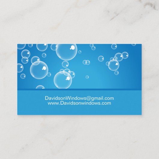 Window Cleaner Thank You Next Visit 名刺 (裏面)