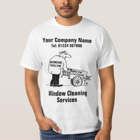 Window Cleaner Window Cleaning Services Tシャツ (正面)