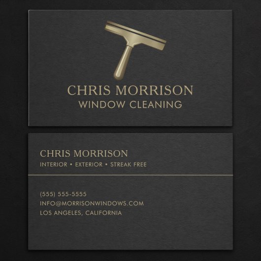 Window Cleaning Business Card 名刺