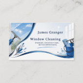 Window Cleaning Business Card 名刺 (正面)