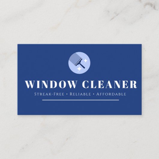 Window Cleaning Business Card Template | Professio 名刺 (正面)