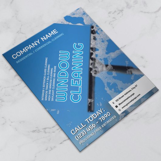 Window cleaning company チラシ