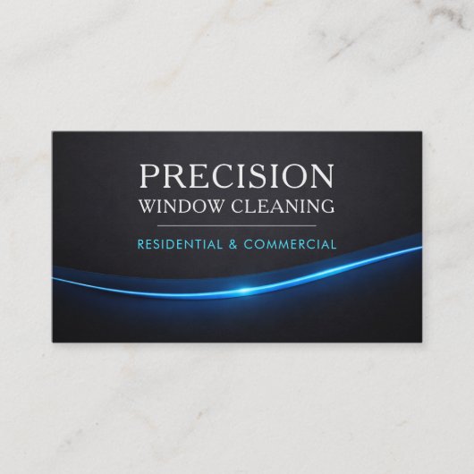 Window Cleaning QR Code Professional 名刺 (正面)