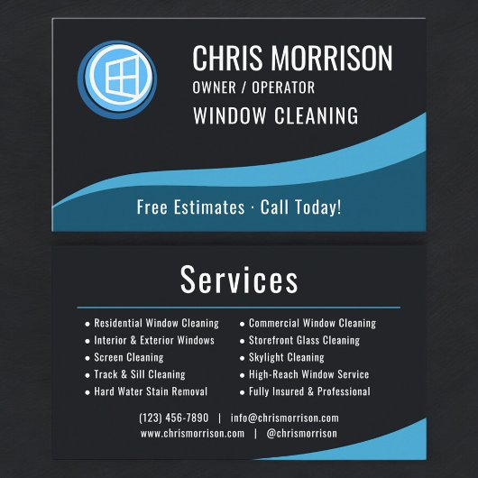 Window Cleaning Service  名刺