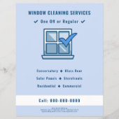 Window Cleaning Service Flyer チラシ (正面)