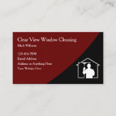 Window Cleaning Servicesビジネスモダン・カード 名刺 (正面)