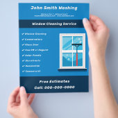 Window Cleaning Services チラシ (手)