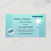 Window Cleaning Services Business Card 名刺 (裏面)