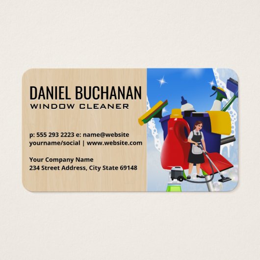 Window Cleaning | Squeegee | Maid (正面)