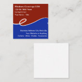 Window Coverings Patriotic Business Cards スクエア名刺 (正面/裏面)