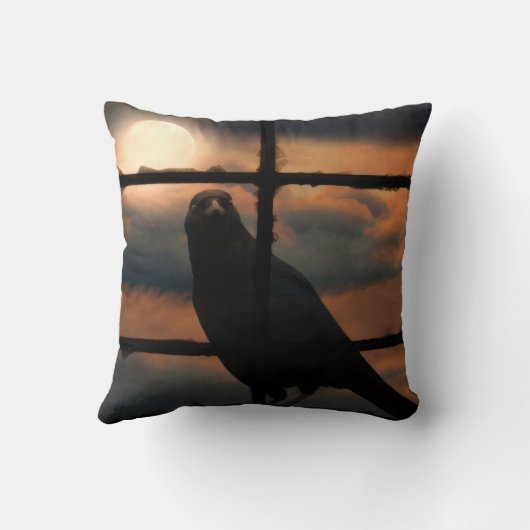Window Crow Pillow クッション (裏面)