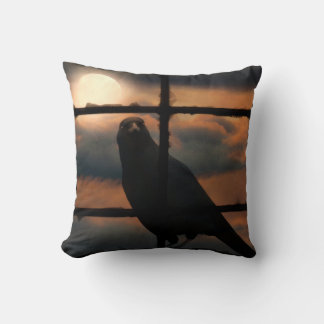 Window Crow Pillow クッション