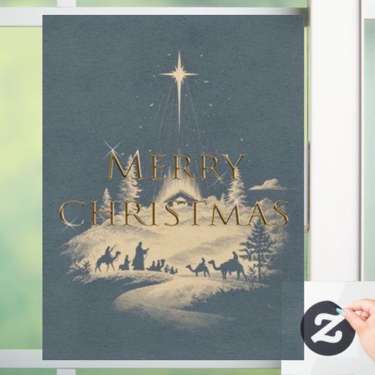 Window Decal Cling Christmas  ウィンドウサイン (ホーム)