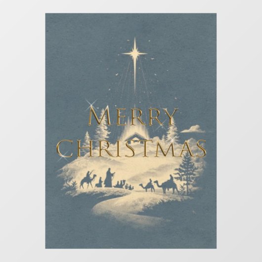 Window Decal Cling Christmas ウィンドウサイン (シート)