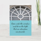 Window High Schoolの卒業カードを開く カード (正面)