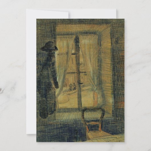 Window in Bataille Restaurant by Vincent van ゴッホ (正面)