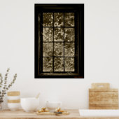 Window Ivy Sepia, Jeffrey Sinnock ポスター (キッチン)