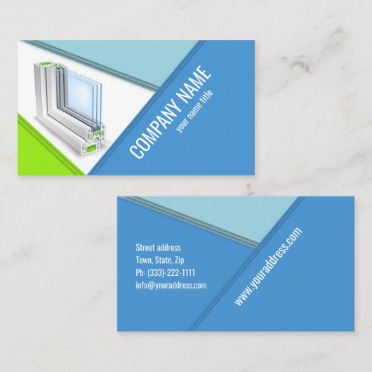 Window Manufacturing Companyの名刺 名刺 (正面/裏面)