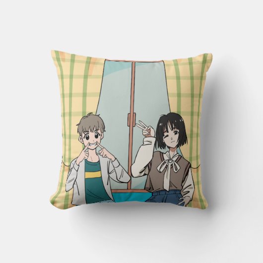 Window Moments – Cartoon クッション (正面)