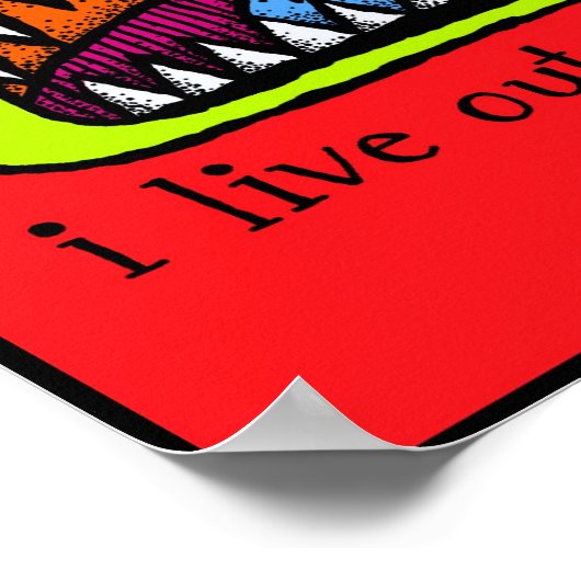 Window Monster Print ポスター (角)