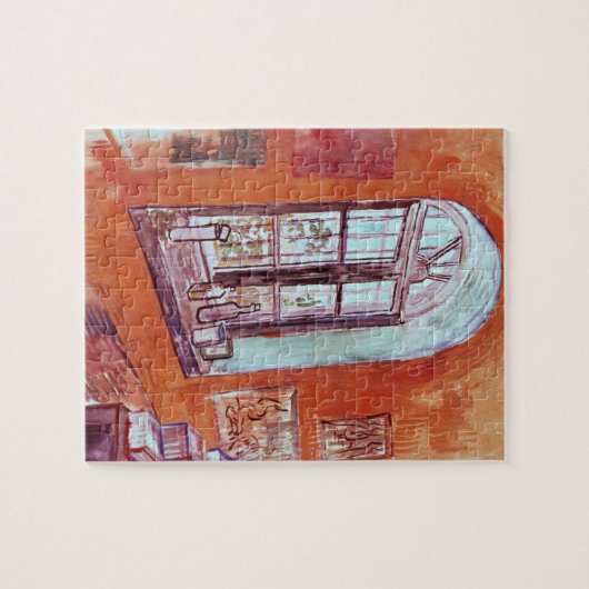 Window of Vincent van Gogh's Studio at the Asylum ジグソーパズル (横)