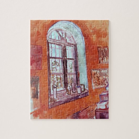 Window of Vincent van Gogh's Studio at the Asylum ジグソーパズル (縦)