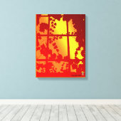 Window on a Warm World キャンバスプリント (インサイチュ (ウッドフロア))