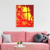 Window on a Warm World キャンバスプリント (インサイチュ (リビング))