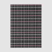 Window Pane Print in Black and White with Pink 薄葉紙 (正面)