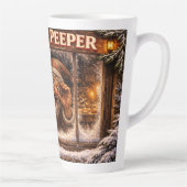 Window Peeper Icelandic Yule Lad  カフェラテマグ (右)