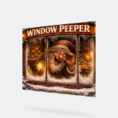 Window Peeper Icelandic Yule Lad art アクリルサイン (傾斜)