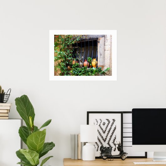 Window Pots II ポスター (ホームオフィス)