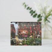 Window Reflection, Flower Shop, NYC New York Photo ポストカード (スタンド正面)