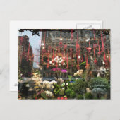 Window Reflection, Flower Shop, NYC New York Photo ポストカード (正面/裏面)