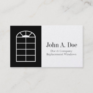 Window Replacement Installer or Companyプラチナ 名刺