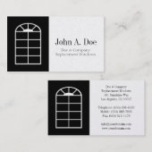 Window Replacement Installer or Companyプラチナ 名刺 (正面/裏面)