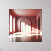 Window Room with Shadow Structure キャンバスプリント (正面)