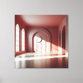 Window Room with Shadow Structure キャンバスプリント