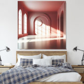 Window Room with Shadow Structure キャンバスプリント (インサイチュ (寝室))
