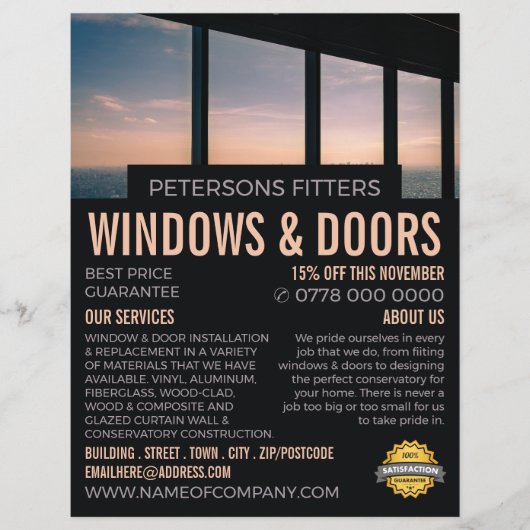 Window Scene, Window & Door Fitter Company チラシ (正面)