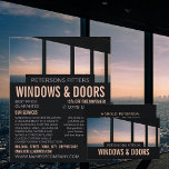 Window Scene, Window & Door Fitter Company チラシ<br><div class="desc">Window Scene,  Window & Door Fitter Company Advertising Flyer by The Business Card Store.</div>