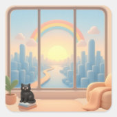 Window to a Dreamworld スクエアシール (正面)