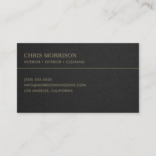 Window Washing Business Card 名刺 (裏面)