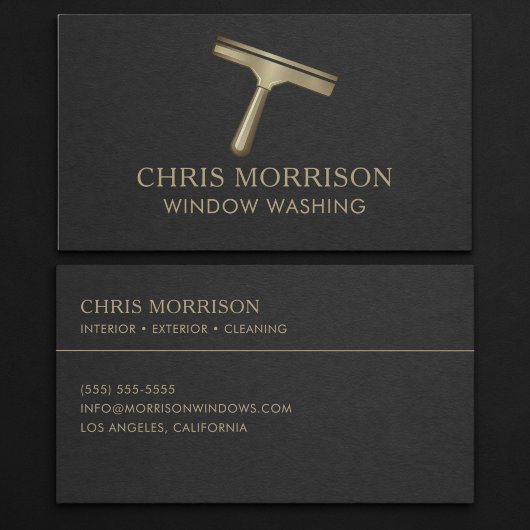 Window Washing Business Card 名刺