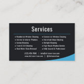 Window Washing Service 名刺 (裏面)