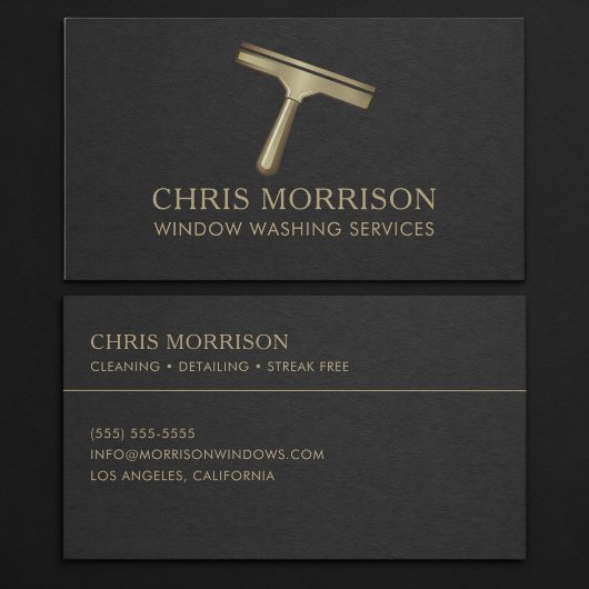 Window Washing Services Business Card 名刺