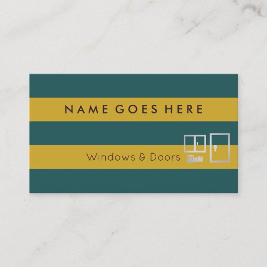 Windowsおよびドアの名刺に"印を付けます" 名刺 (正面)