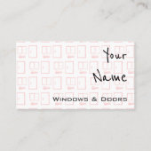 Windowsおよびドアの名刺を"エコーします" 名刺 (正面)