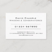 Windowsおよび保守用のコンピュータとHolderの写真 名刺 (裏面)