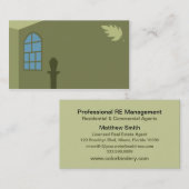 Windowsおよび葉の名刺 名刺 (正面/裏面)